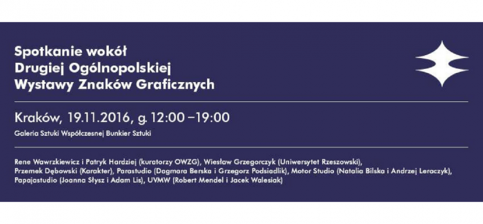 Spotkanie wokół Drugiej Ogólnopolskiej Wystawy Znaków Graficznych