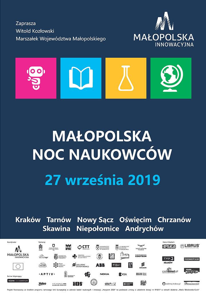 malopolska noc naukowcow 2019 plakat