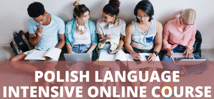 Polish language intensive ONLINE course