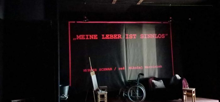 Spektakl „Meine Leber ist sinnlos” na Scenie Dekerta 10